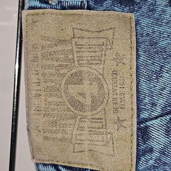 Vintage 80s Unionbay Chic Blue Acid Wash Jeans w/yoke& tapered leg Size 7x 29 - Picture 7 of 13